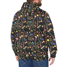 Load image into Gallery viewer, Fresh Fleur Midnight Men&#39;s Long Sleeve Fleece Hoodie
