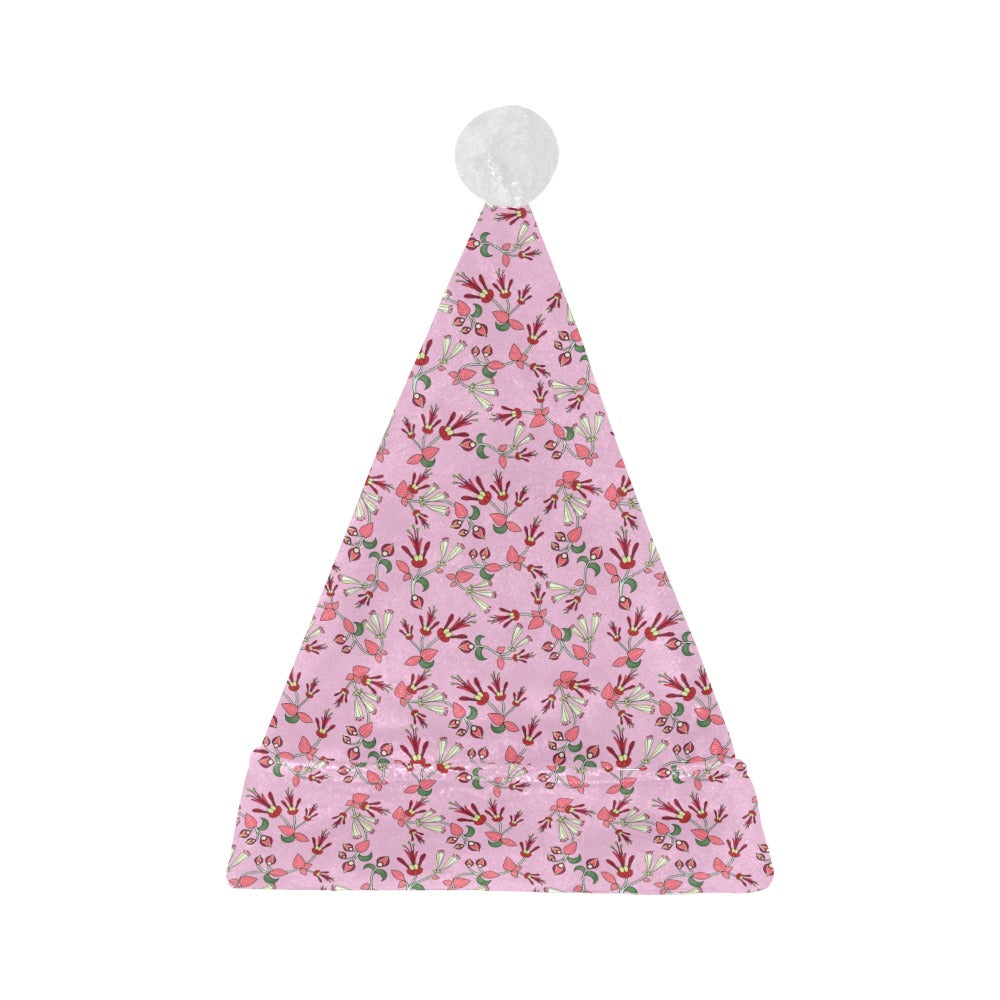 Strawberry Floral Santa Hat