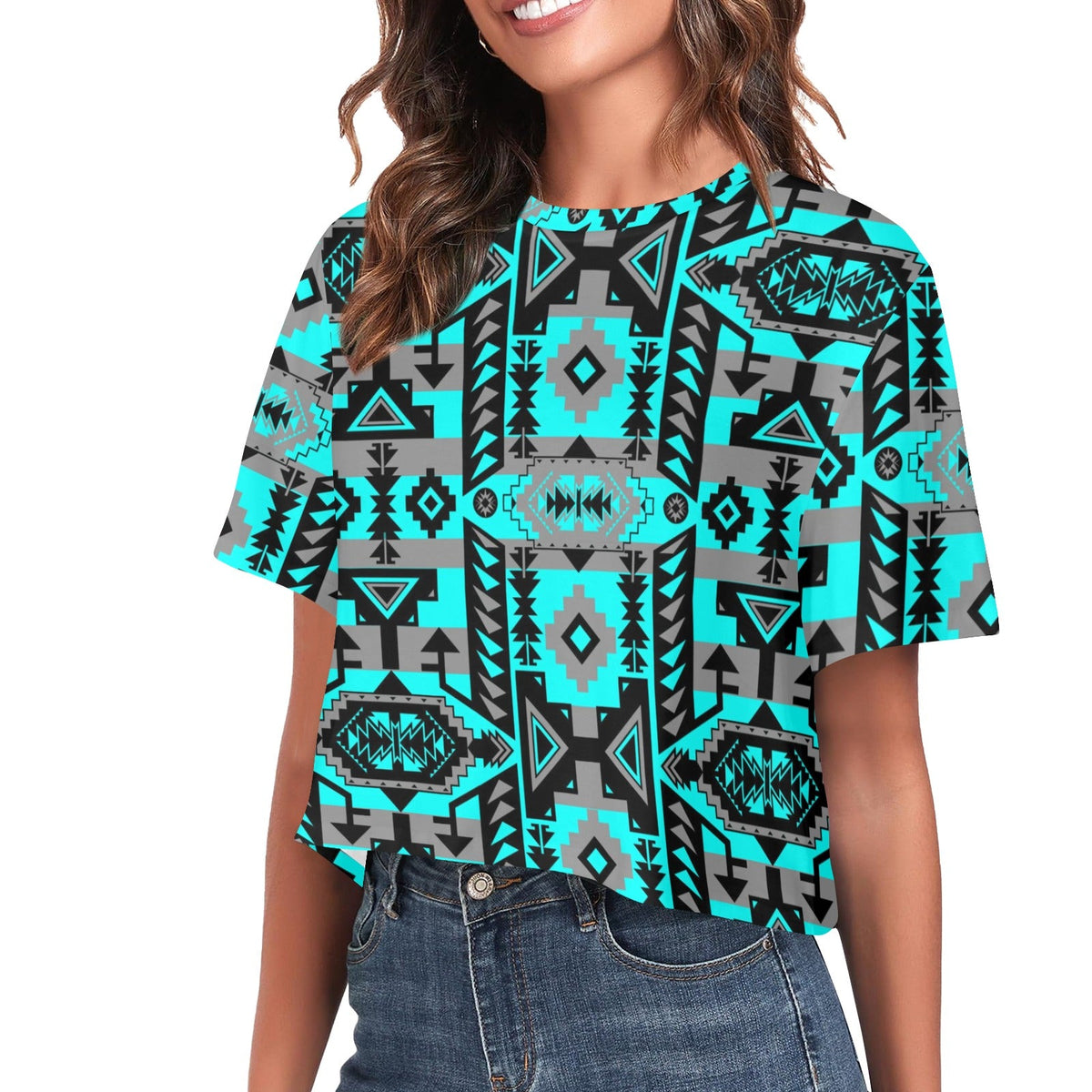 Chiefs Mountain Sky Crop Top