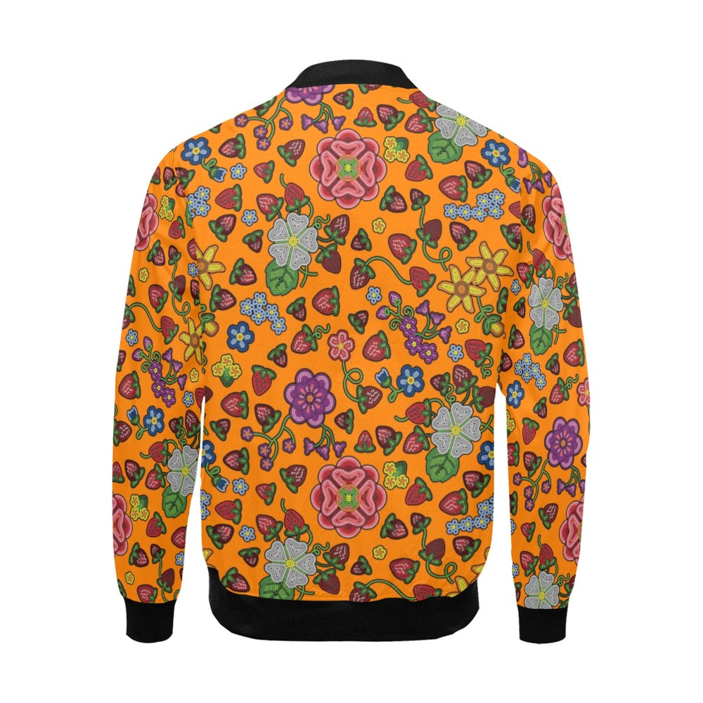 Berry Pop Carrot Bomber Jacket for Men