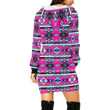 Load image into Gallery viewer, Force of Nature Sunset Storm Hoodie Dress
