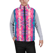 Load image into Gallery viewer, Desert Geo Blue Men&#39;s Padded Vest Jacket
