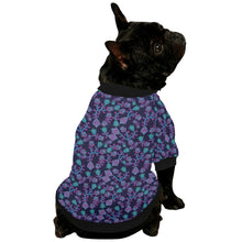 Load image into Gallery viewer, Beaded Blue Nouveau Pet Dog Round Neck Shirt
