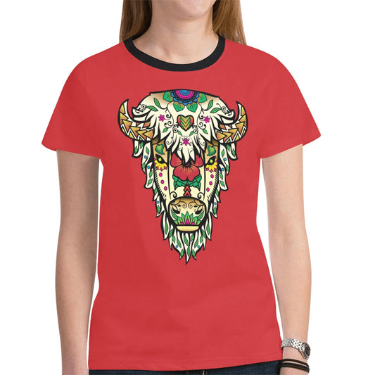 Buffalo Spirit Guide Red Tee