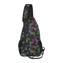 Load image into Gallery viewer, Neon Floral Wolves Chest Bag
