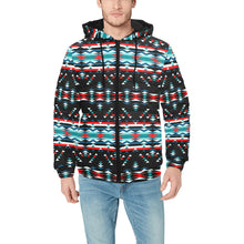 Load image into Gallery viewer, Visions of Peaceful Nights Men&#39;s Padded Hooded Jacket
