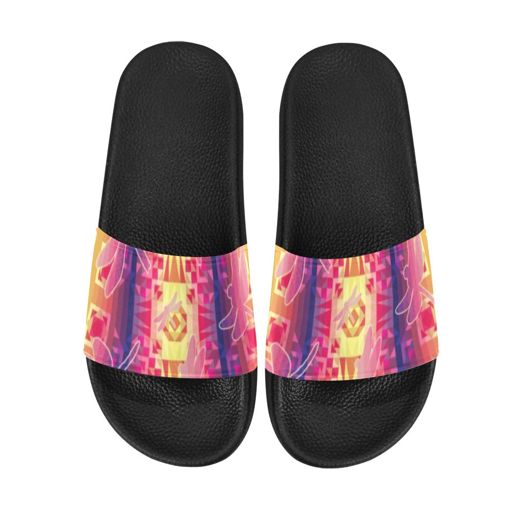 Kaleidoscope Dragonfly Men's Slide Sandals