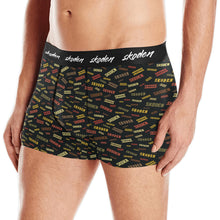 Load image into Gallery viewer, Skoden Western Black Men&#39;s Boxer Briefs w/ Custom Waistband (Merged Design) (Model L10)
