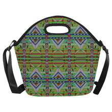 Load image into Gallery viewer, Medicine Blessing Lime Green Neoprene Lunch Bag/Large
