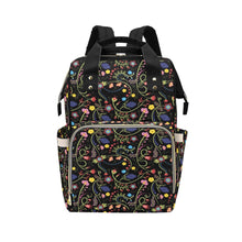 Load image into Gallery viewer, Fresh Fleur Midnight Multi-Function Diaper Backpack/Diaper Bag
