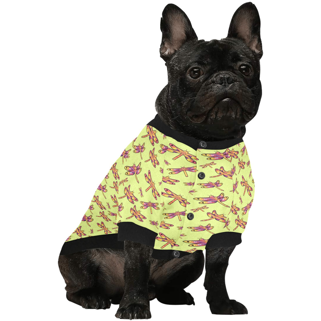 Gathering Lime Pet Dog Round Neck Shirt