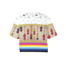 Load image into Gallery viewer, Ledger Round Dance Clay Crop Top
