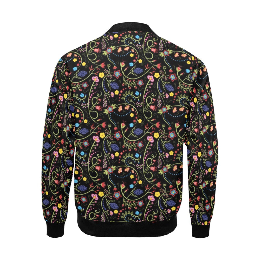 Fresh Fleur Midnight Bomber Jacket