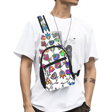 Load image into Gallery viewer, Indigenous Paisley White Chest Bag
