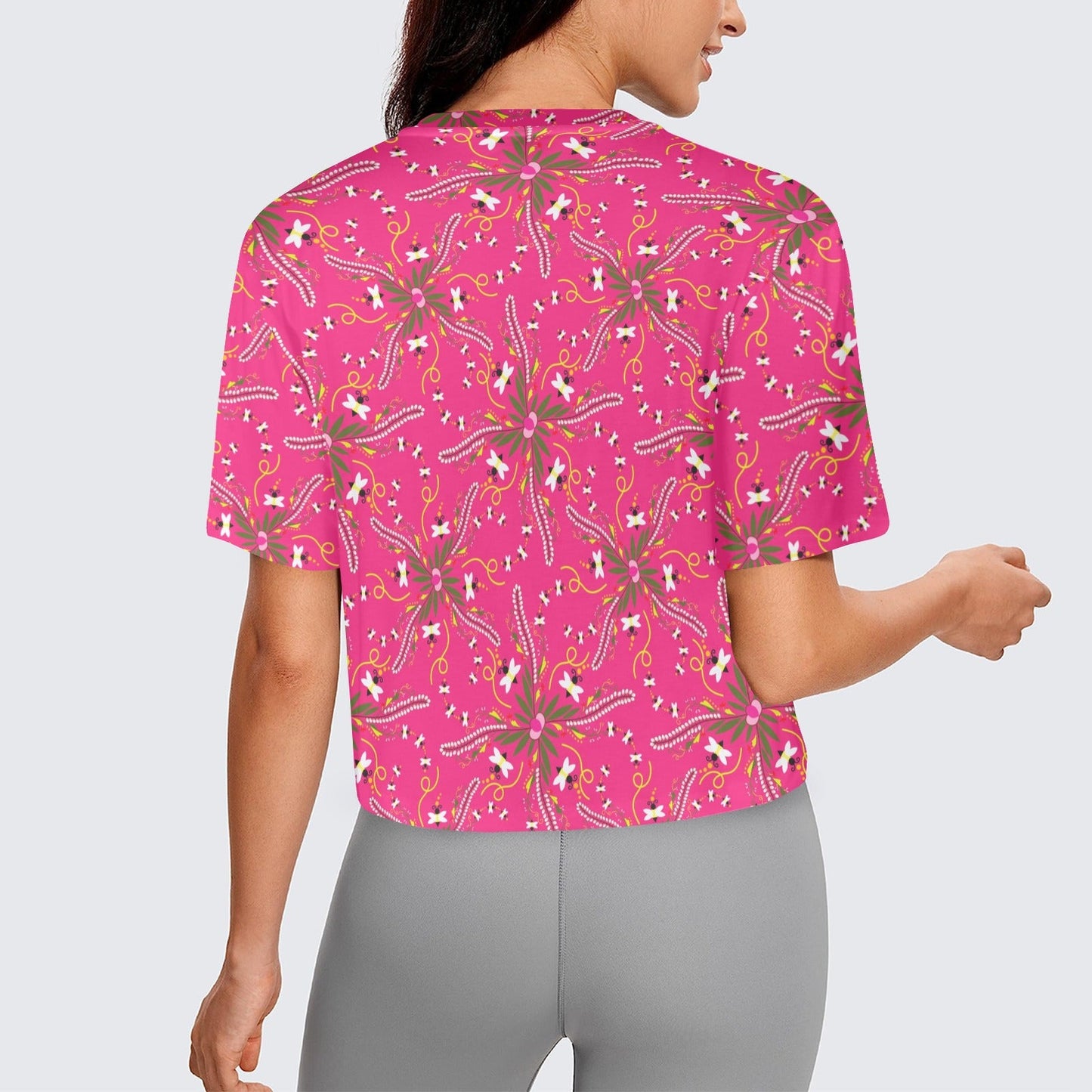 Willow Bee Bubblegum Crop Top