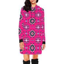 Load image into Gallery viewer, Rising Star Strawberry Moon Hoodie Dress
