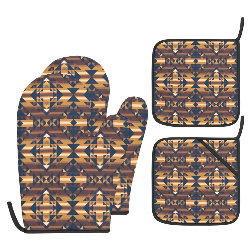 Marron Cloud Oven Mitt & Pot Holder