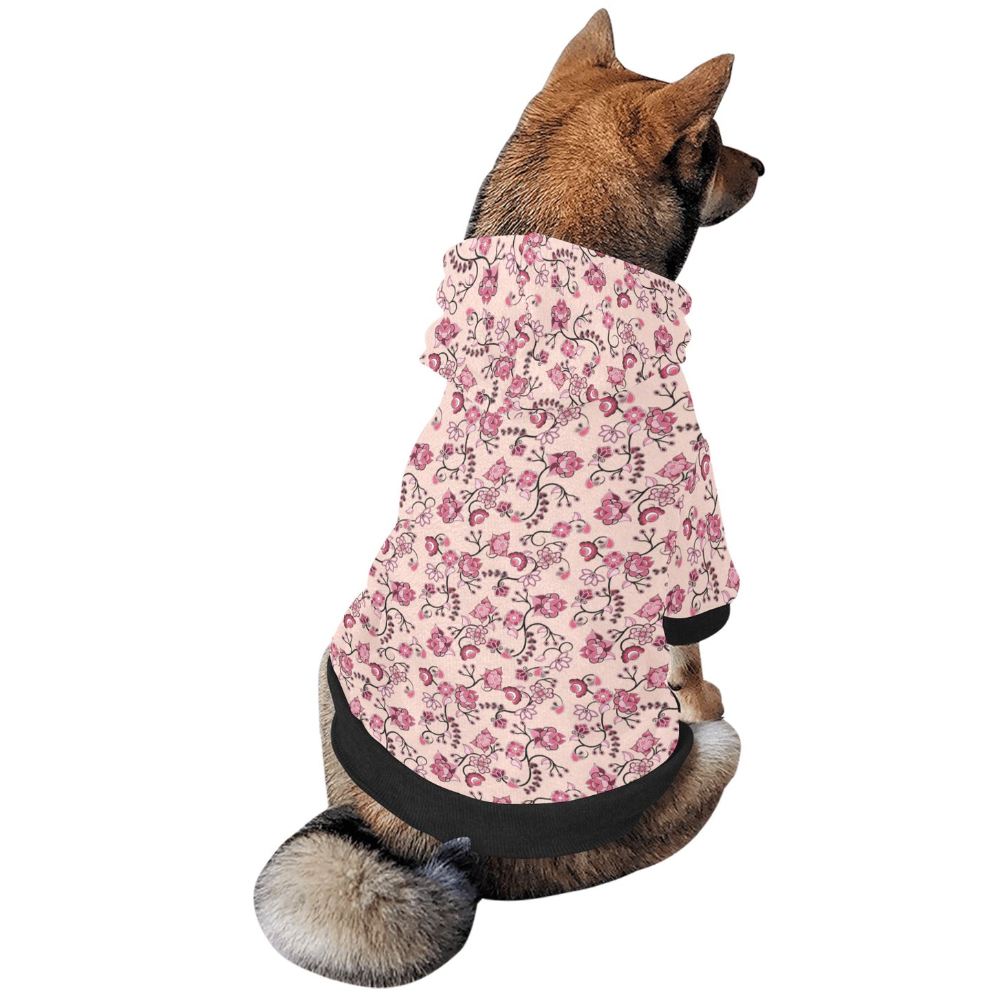 Floral Amour Pet Dog Hoodie