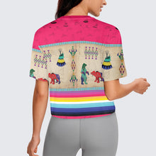 Load image into Gallery viewer, Bear Ledger Berry Crop Top
