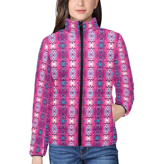 Bright Wave Women's Stand Collar Padded Jacket