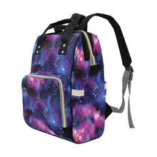 Load image into Gallery viewer, Animal Ancestors 1 Blue and Pink Multi-Function Diaper Backpack/Diaper Bag
