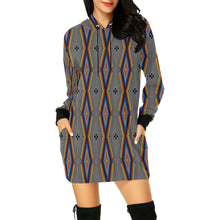 Load image into Gallery viewer, Diamond in the Bluff Grey Hoodie Dress
