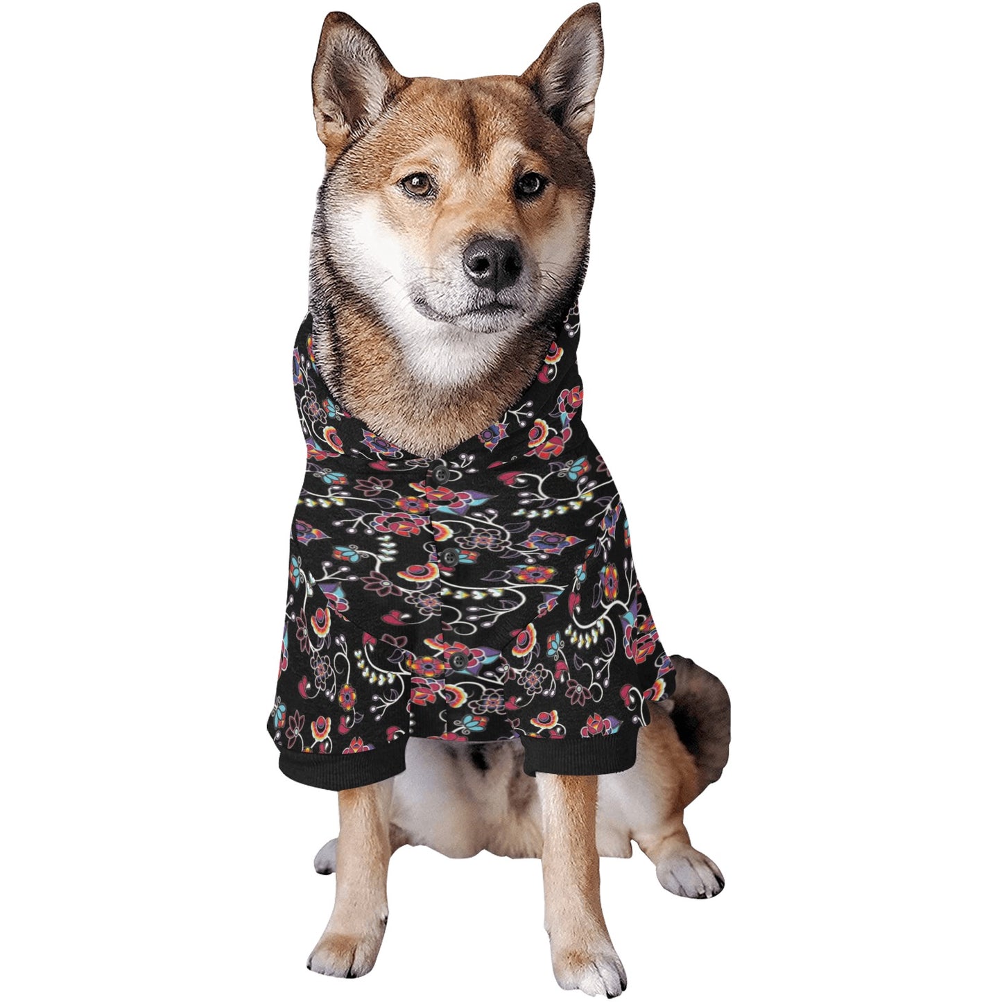 Floral Danseur Pet Dog Hoodie