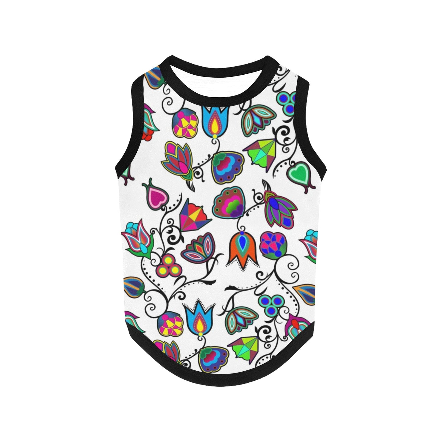 Indigenous Paisley White Pet Tank Top