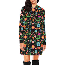 Load image into Gallery viewer, Bee Spring Night Hoodie Dress
