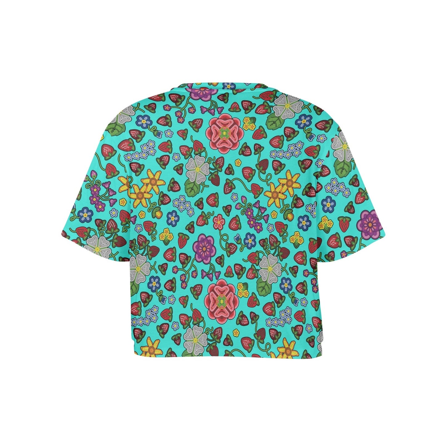 Berry Pop Turquoise Crop Top