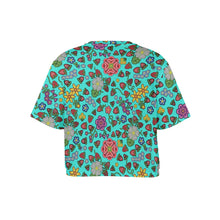 Load image into Gallery viewer, Berry Pop Turquoise Crop Top
