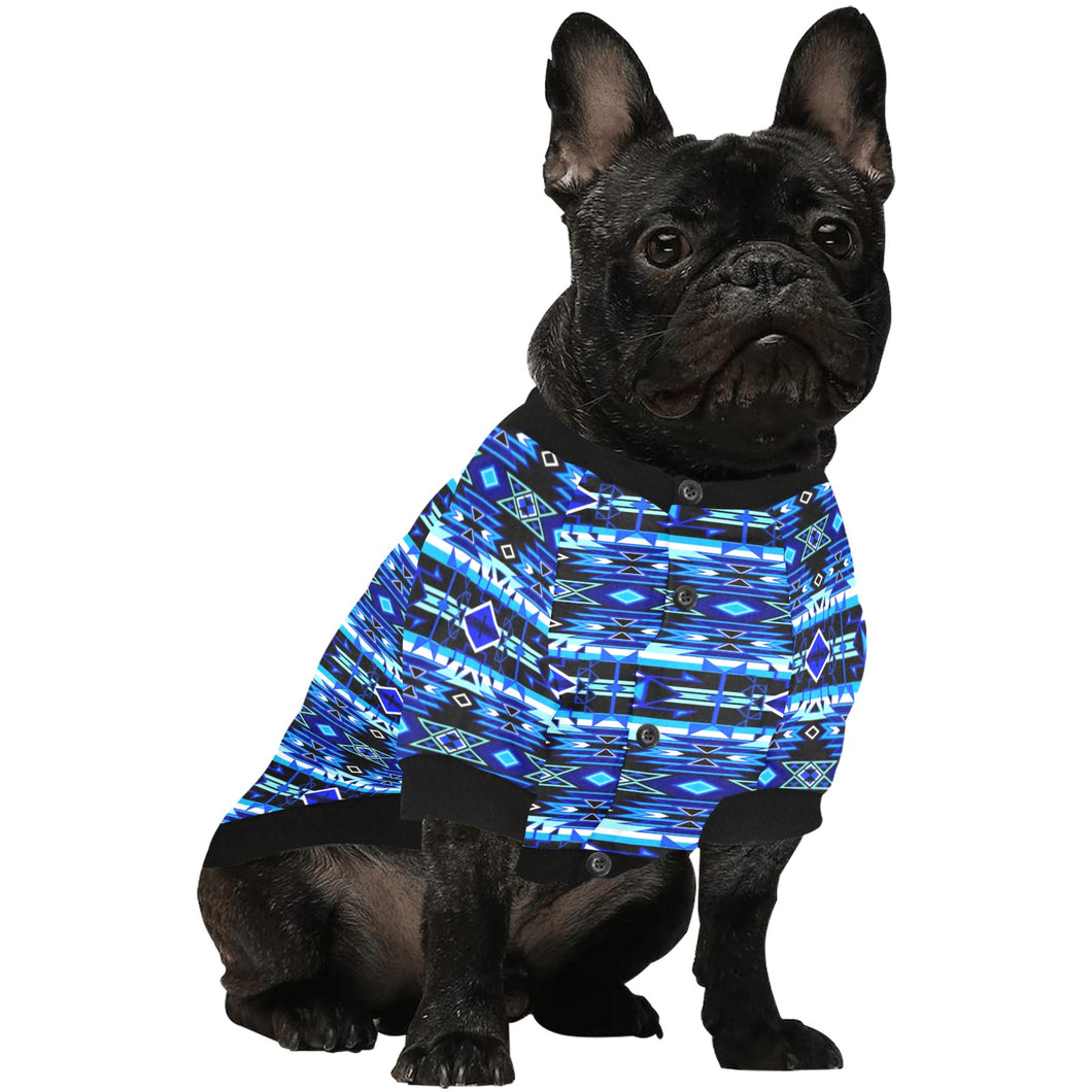 Force of Nature Winter Night Pet Dog Round Neck Shirt