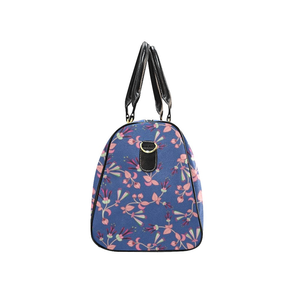 Swift Floral Peach Blue New Waterproof Travel Bag/Small