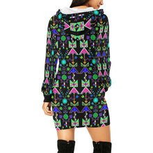 Load image into Gallery viewer, Itaopi Black Hoodie Dress
