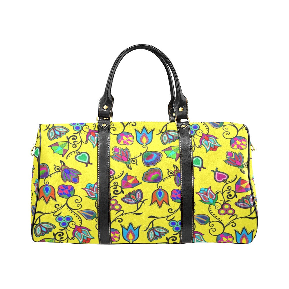 Indigenous Paisley Yellow New Waterproof Travel Bag/Small