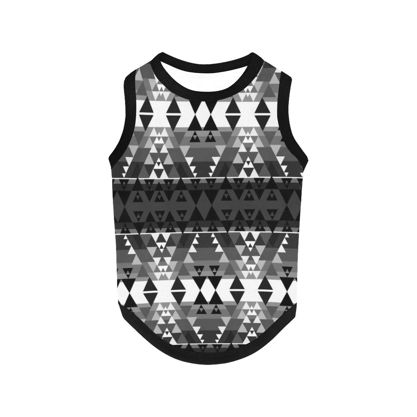 Writing on Stone Black and White Pet Tank Top