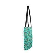 Load image into Gallery viewer, Strawberry Dreams Turquoise Reusable Shopping Bag
