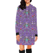 Load image into Gallery viewer, First Bloom Royal Hoodie Dress
