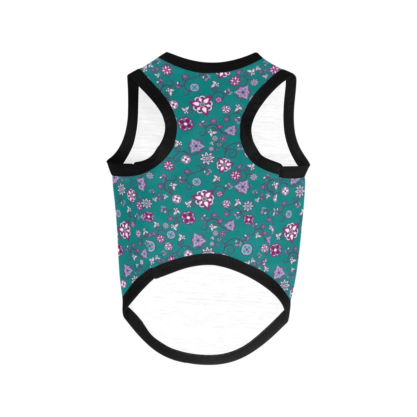 Burgundy Bloom Pet Tank Top