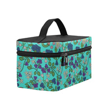 Load image into Gallery viewer, Grandmother Stories Turquoise Cosmetic Bag/Large
