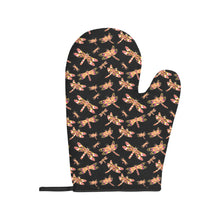 Load image into Gallery viewer, Gathering Yellow Black Oven Mitt &amp; Pot Holder
