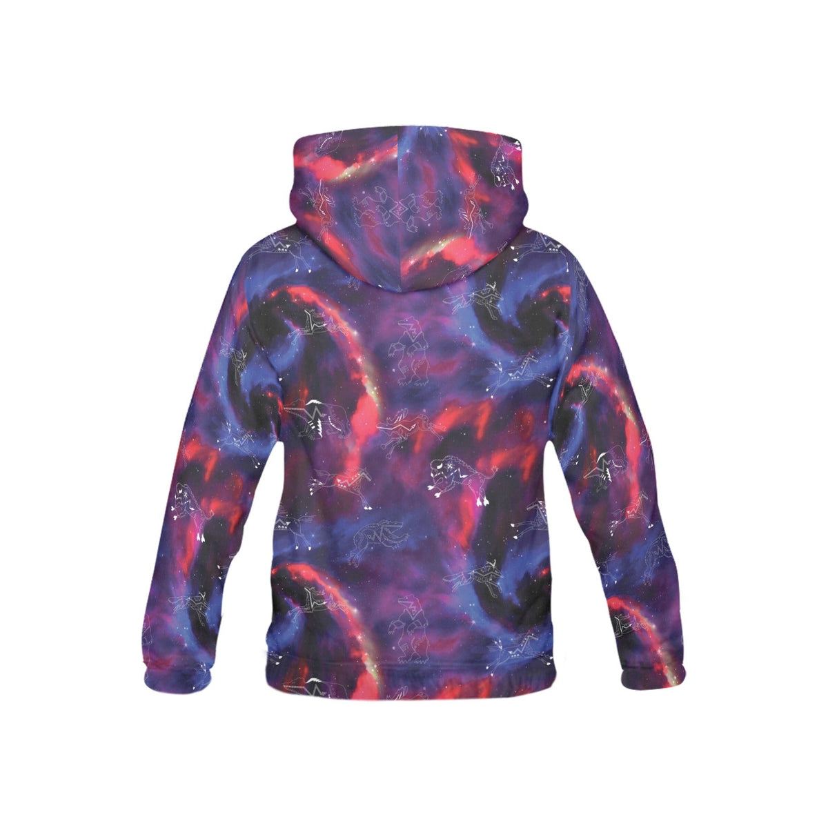Animal Ancestors 3 Blue Pink Swirl Youth Hoodie