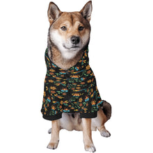 Load image into Gallery viewer, Dragon Lily Noir Pet Dog Hoodie
