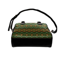 Load image into Gallery viewer, Fire Feather Green Shoulder Handbag
