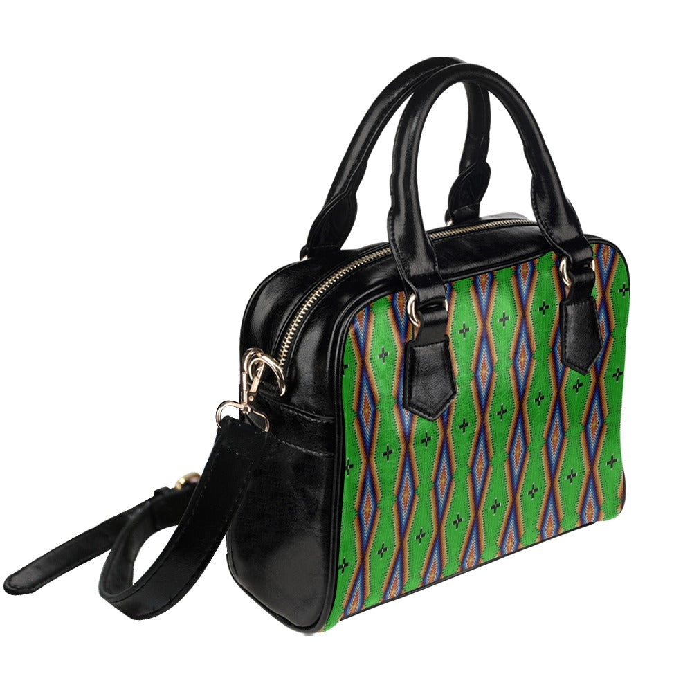 Diamond in the Bluff Lime Shoulder Handbag