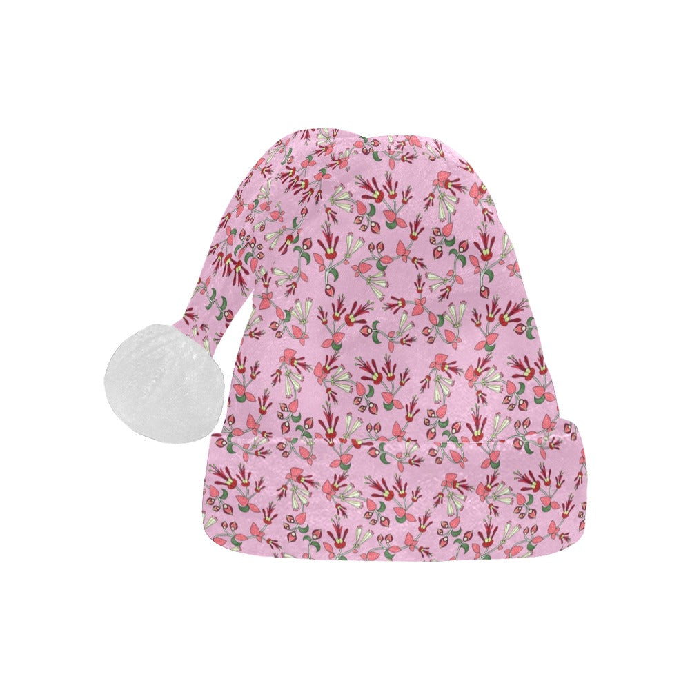 Strawberry Floral Santa Hat