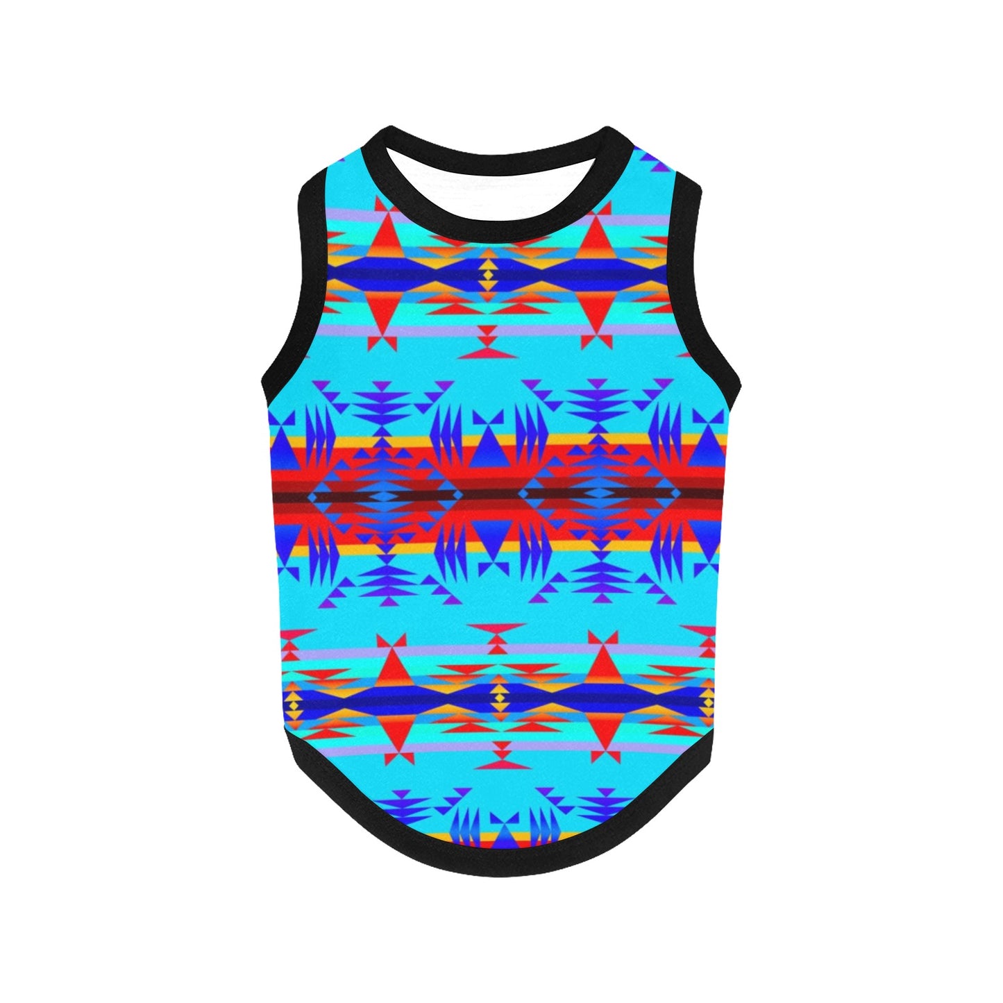 Between the Mountains Blue Pet Tank Top