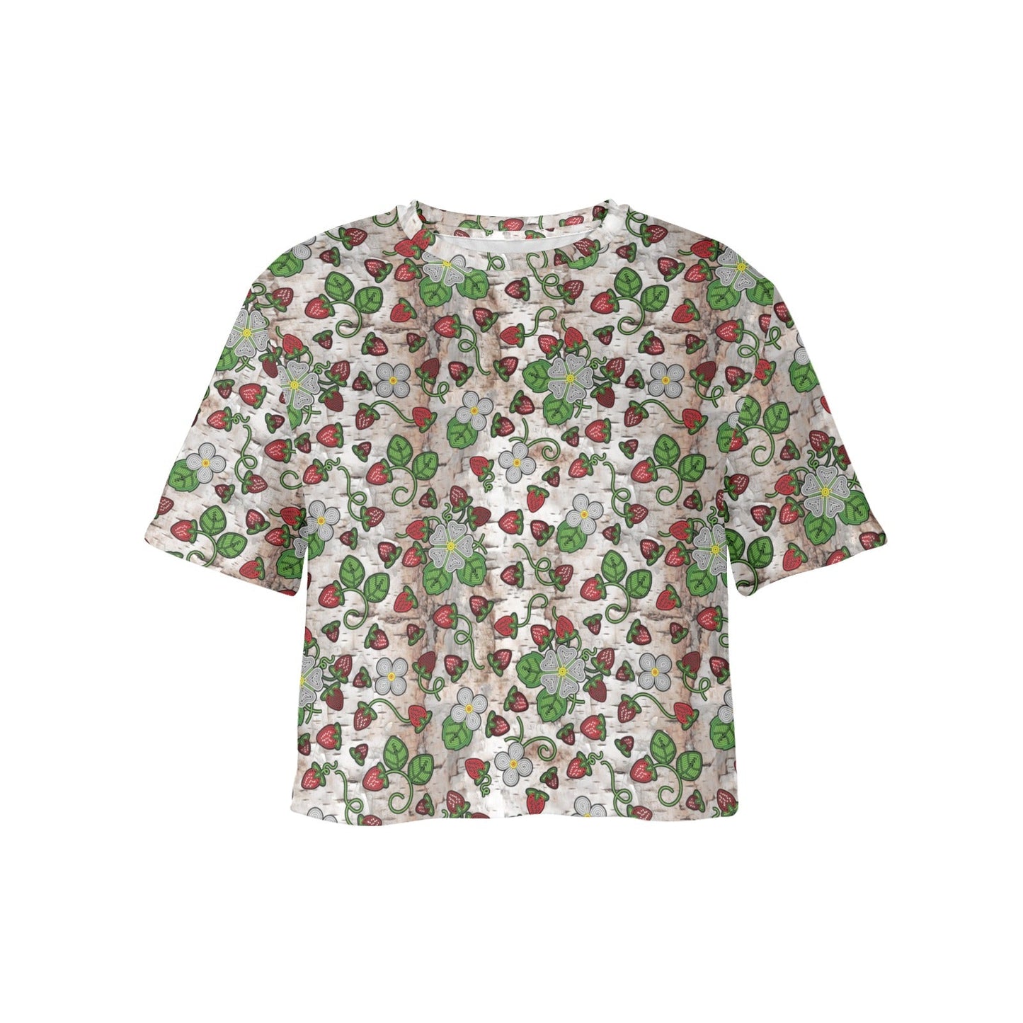 Strawberry Dreams Br Bark Crop Top