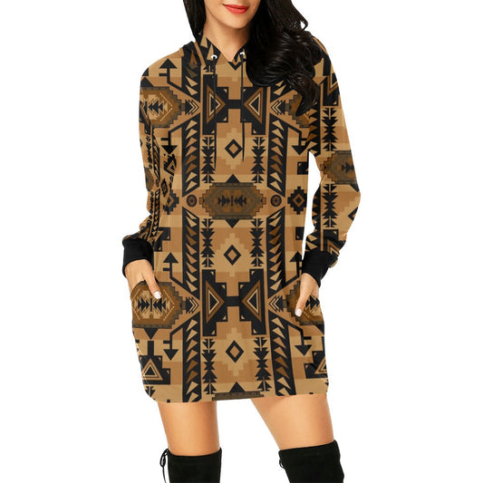 Chiefs Mountain Tan Hoodie Dress