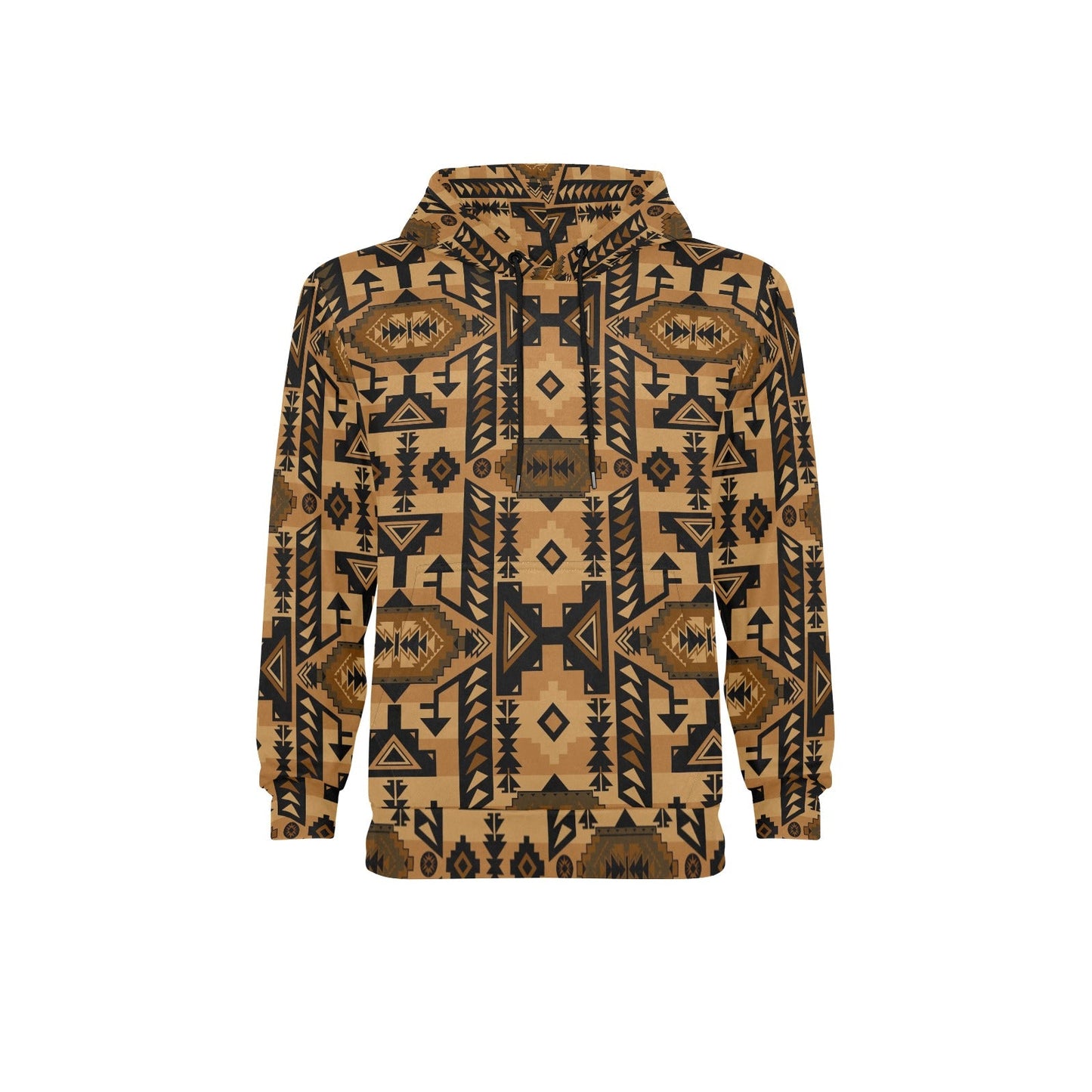 Chiefs Mountain Tan Men's Long Sleeve Fleece Hoodie